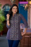 Glamour By Rangmaya Printed Cotton Ladies Top Wholesale Market In Surat
